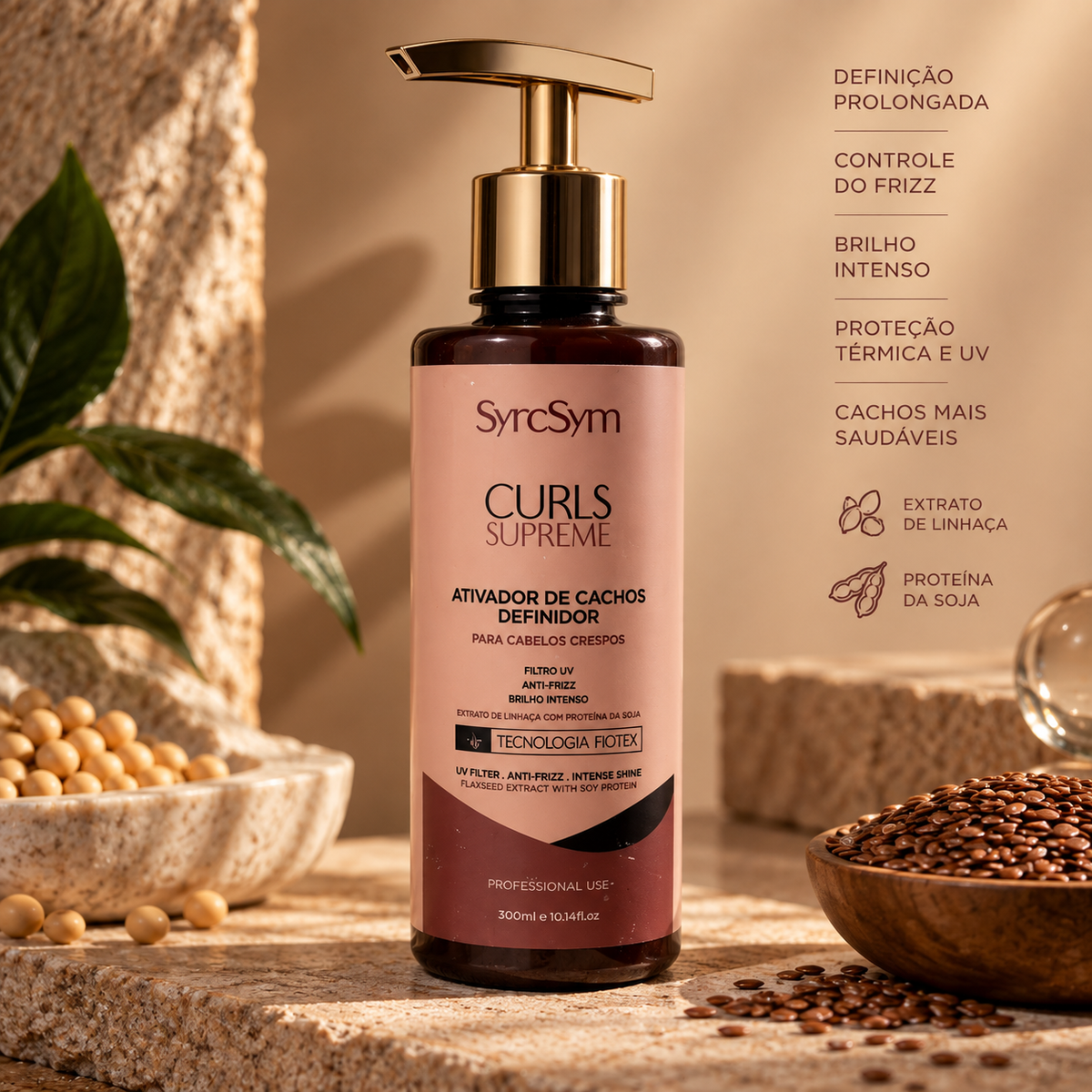 Ativador de Cachos Curls Supreme - 300ml (Para cachos e crespos - 3C ao 4C)