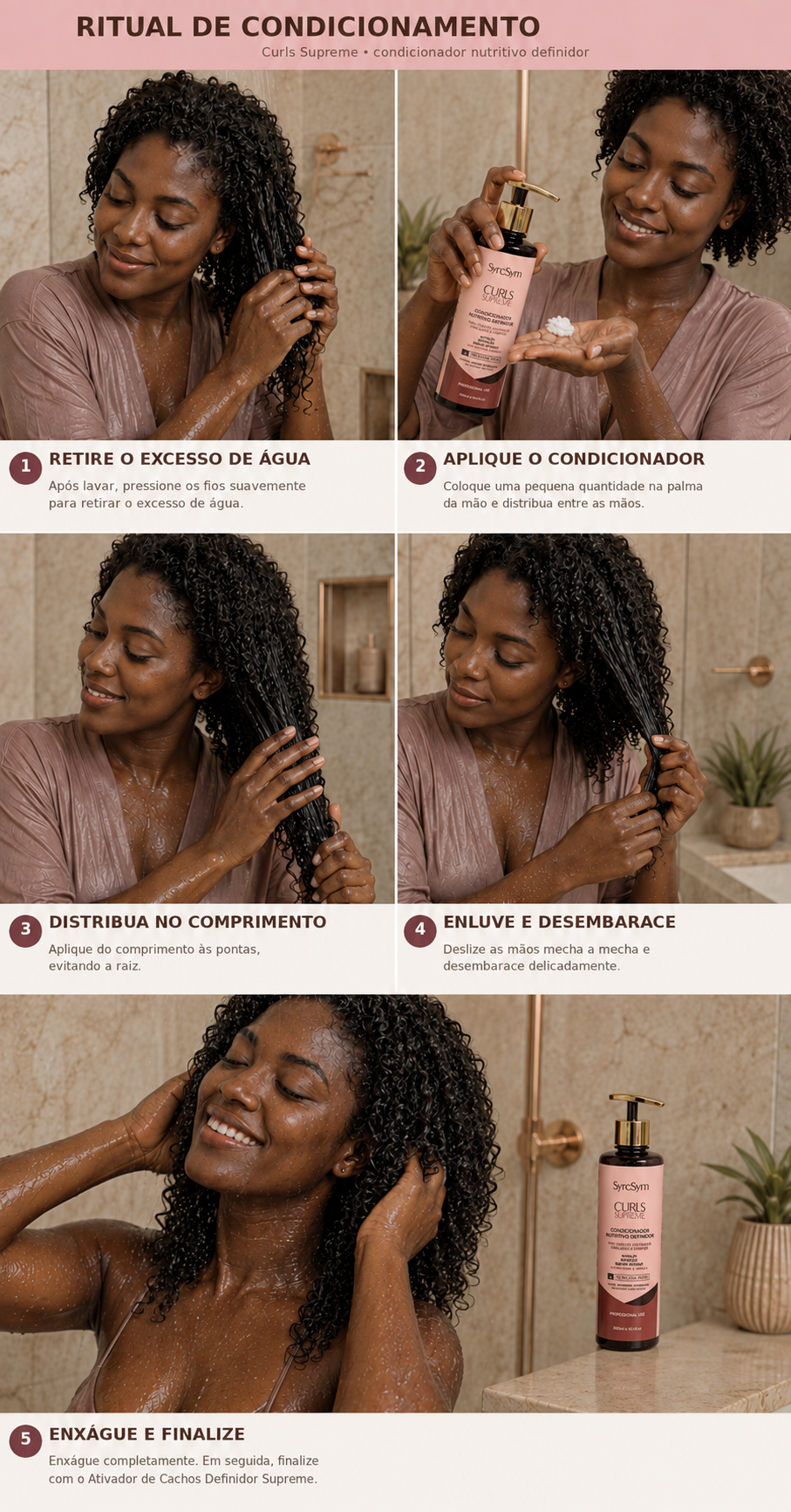 Condicionador Curls Supreme - Nutrição para Cachos e Crespos - 300ml (Curvatura 3C ao 4C)