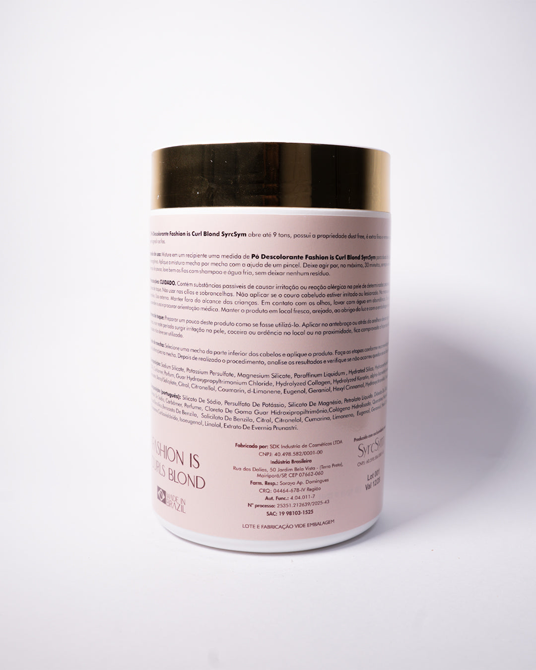 Pó Descolorante Capilar Dust Free SEM AMÔNIA - Fashion is Curls Blond - 500g