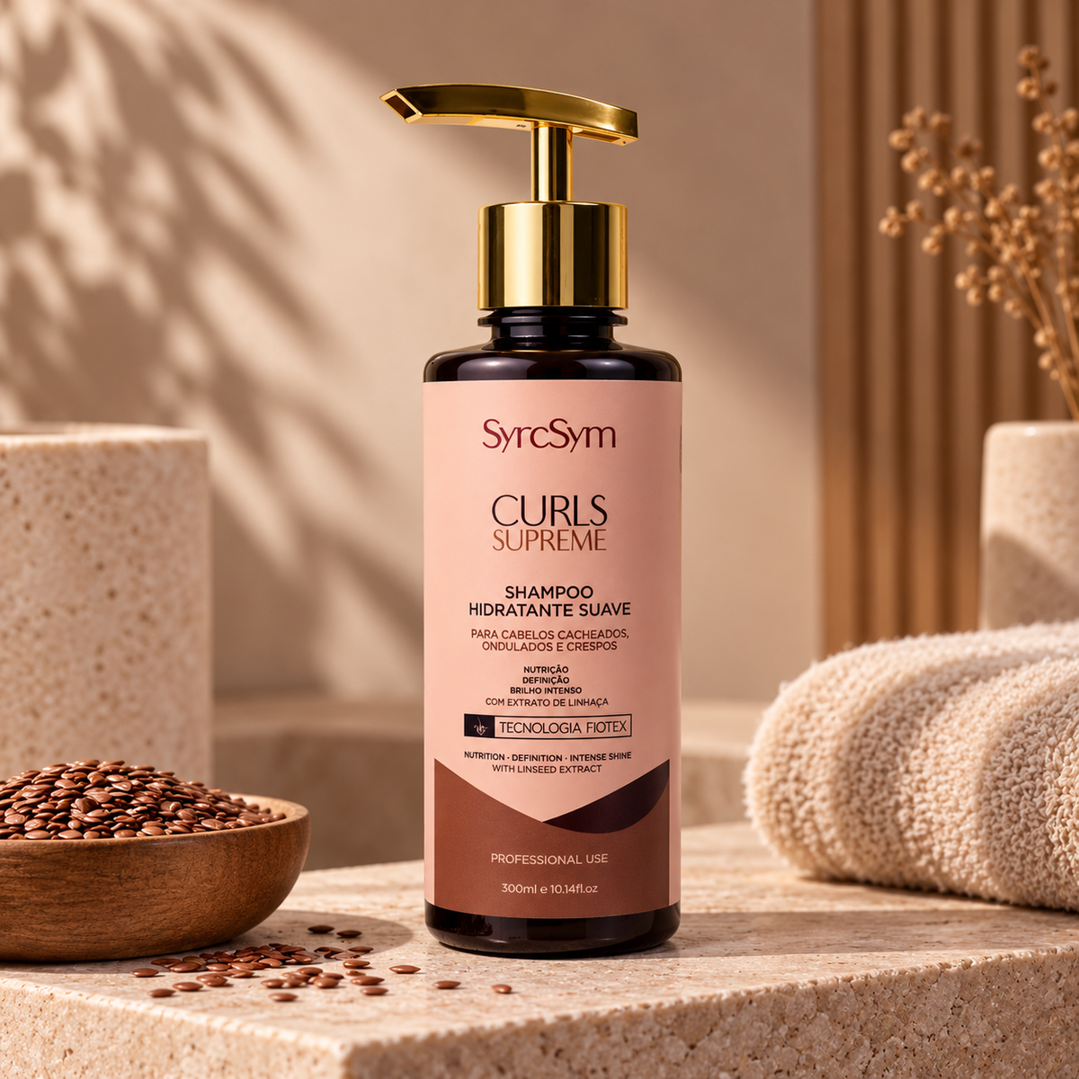 Syrcsym Curls Supreme Moisturizing Shampoo for Curly and Coily Hair - 300ml 