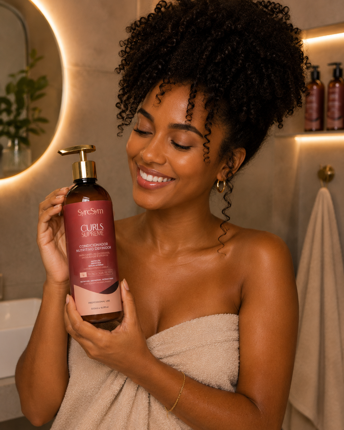 Condicionador Curls Supreme - Nutrição para Cachos e Crespos - 500ml (Curvatura 3C ao 4C)