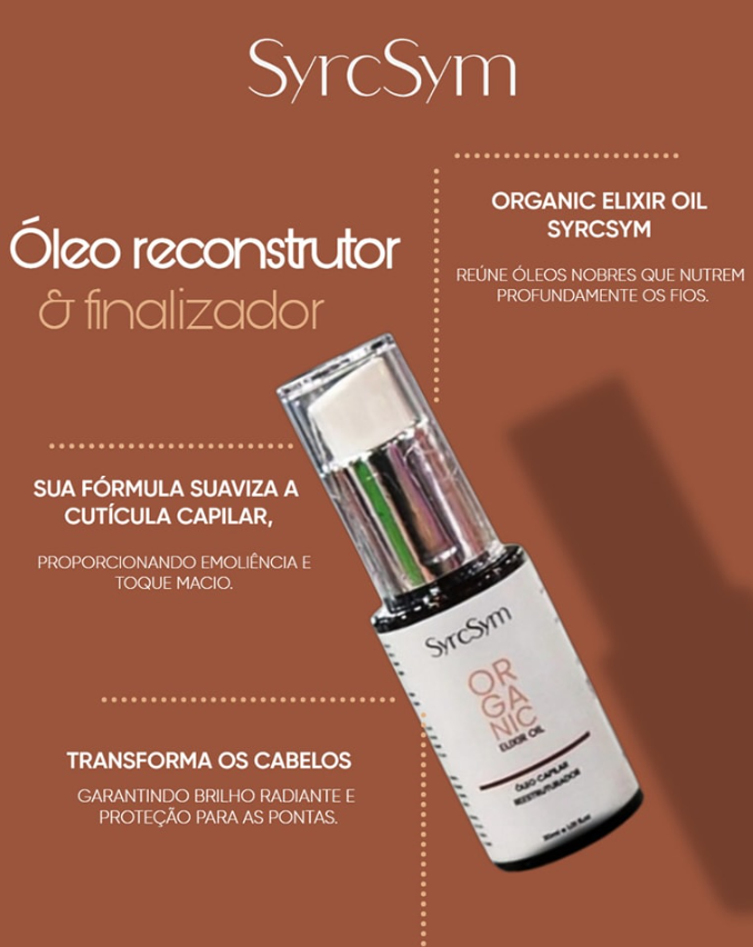 Óleo Capilar Reestruturador Elixir • 30ml (Para todo tipo de cabelo)