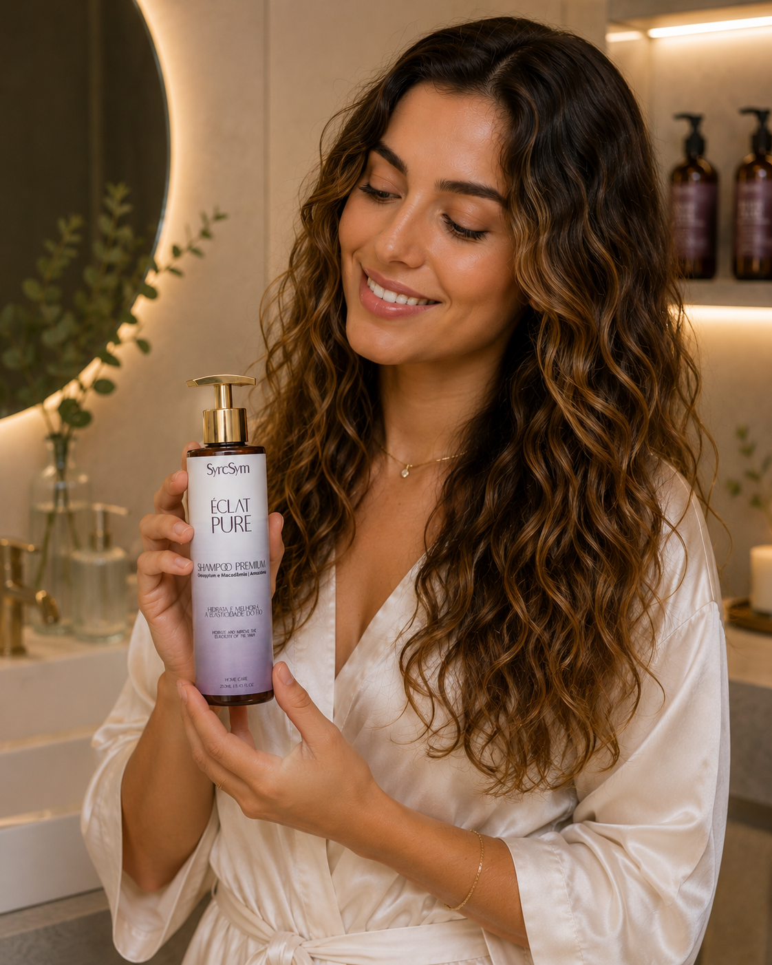 Premium Éclat Pure Shampoo "Hydrates and improves hair elasticity" - 250ml 