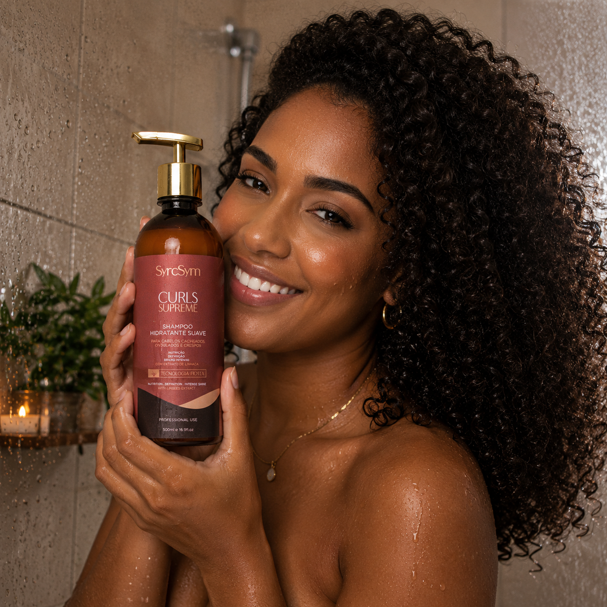 Champú hidratante Curls Supreme con tecnología Syrcsym FioTex - 500 ml 